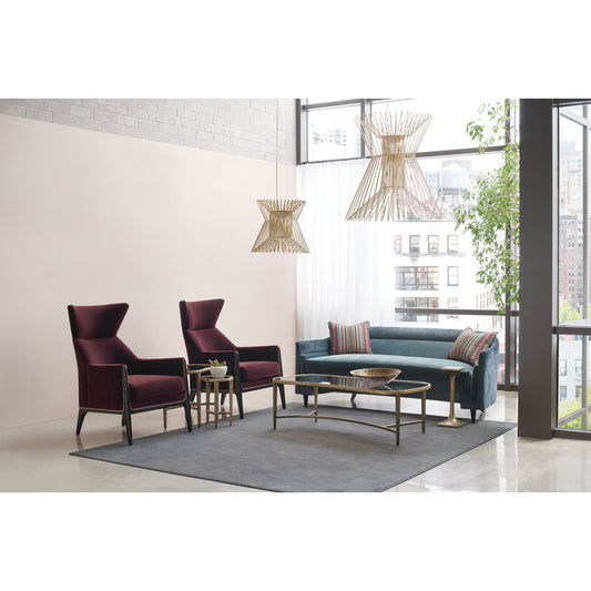 Boundless Chair by Caracole in satin ebony. Made from birch in a modern style.