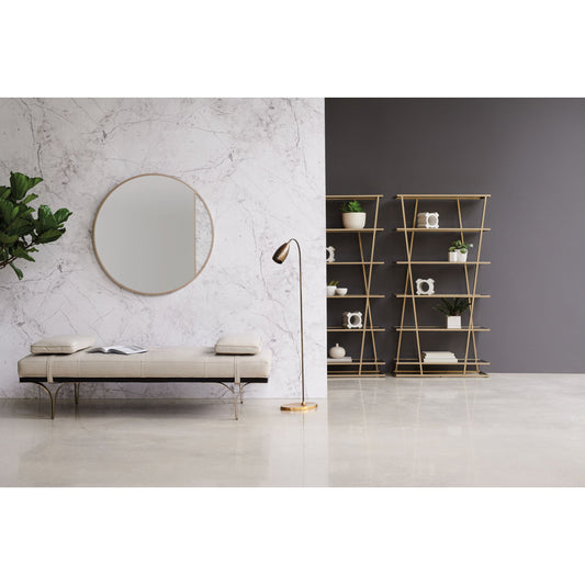 Head to Head Daybed by Caracole in natural and satin ebony, whisper of gold. Made from birch, stainless steel in a modern style.