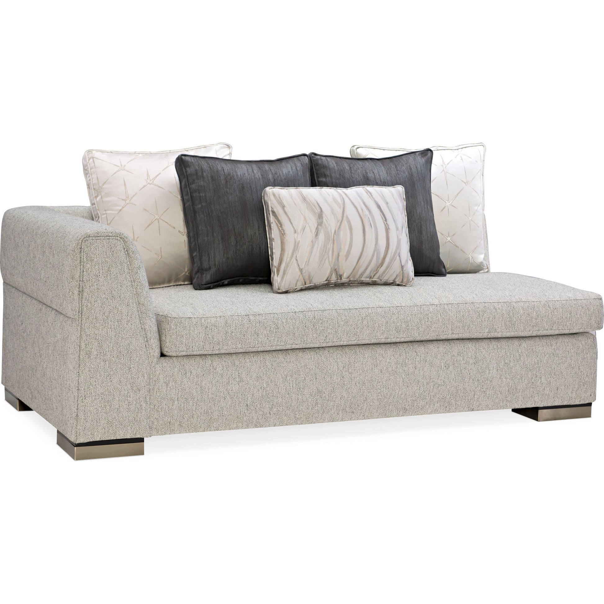 Edge Raf Loveseat by Caracole in satin ebony. Made from birch in a modern style.