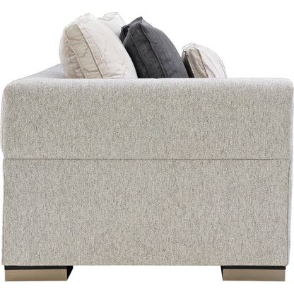 Edge Raf Loveseat by Caracole in satin ebony. Made from birch in a modern style.