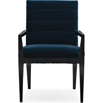 Edge Arm Chair (Set of 2) by Caracole in natural and eclipse. Made from asian hardwood in a transitional style.