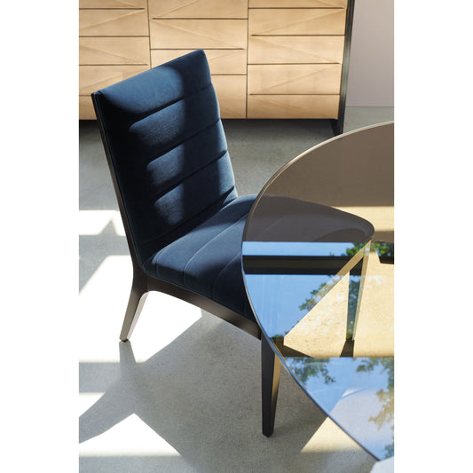 Edge Side Chair (Set of 2) by Caracole in natural and eclipse. Made from asian hardwood in a modern style.