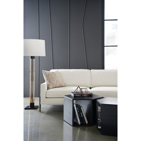 Remix Sofa by Caracole in natural and black iron. Made from metal in a transitional style.