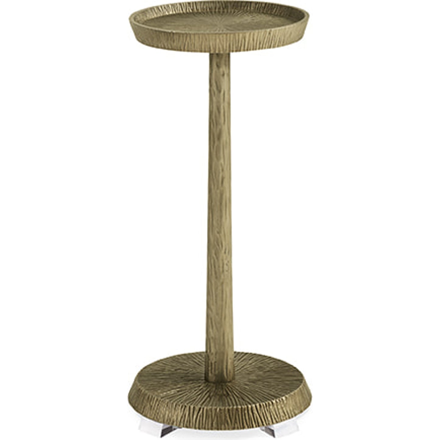 000 SR-845842 | Primary Silo | Remix Metal Spot Table by Caracole in natural and bronze gold metal. Made from cast metal in a eclectic & global style.