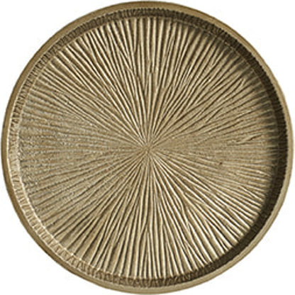 Remix Metal Spot Table by Caracole in natural and bronze gold metal. Made from cast metal in a eclectic & global style.