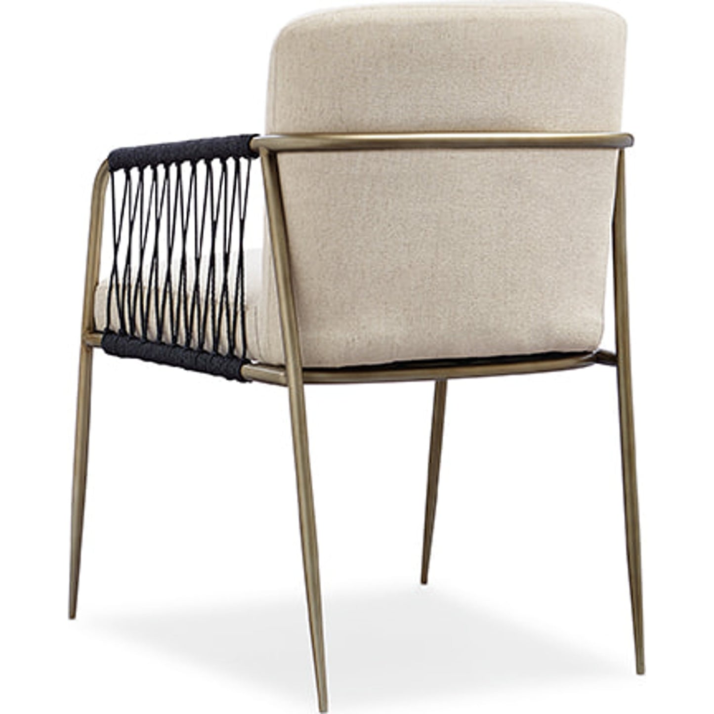 004 SR-845853 | Additional Silo | Remix Dining Chair by Caracole in natural and bronze gold metal. Made from metal in a eclectic & global style.