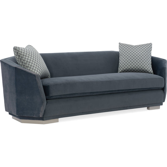 Expressions Sofa by Caracole in natural and london fog. Made from birch in a modern style.