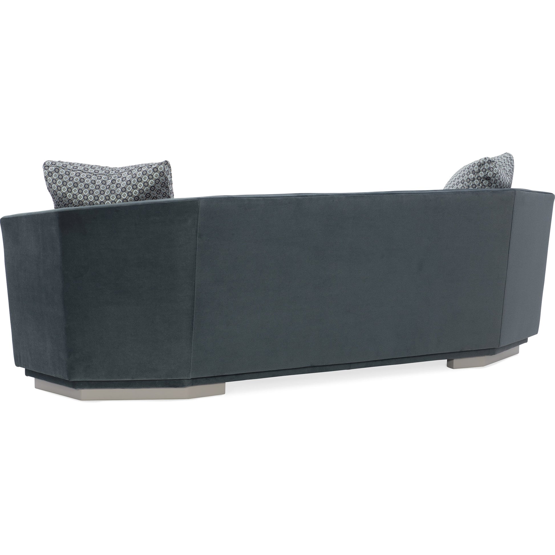 Expressions Sofa by Caracole in natural and london fog. Made from birch in a modern style.