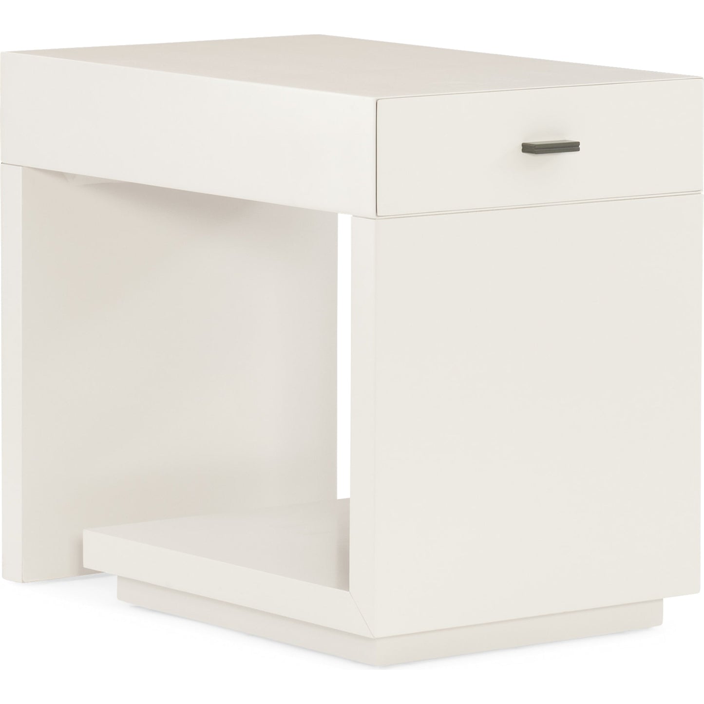 001 SR-877725 | Additional Silo | Expressions End Table by Caracole in natural and winter haze. Made from asian hardwood in a modern style.