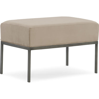 Expressions Bed Bench by Caracole in zinc. Made from metal in a transitional style.