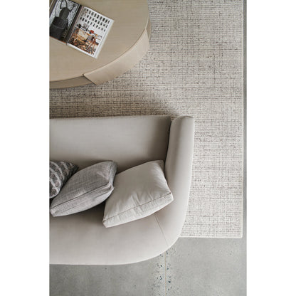 Da Vita Sofa by Caracole in cloud, grey, silver and soft silver. Made from pine in a transitional style.