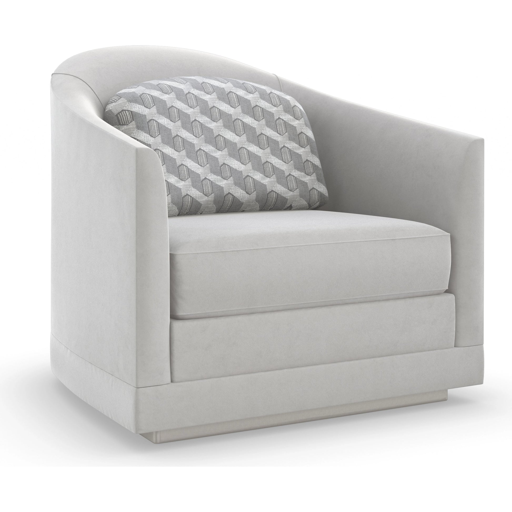 Da Vita Chair by Caracole in silver and soft silver. Made from pine in a modern style.
