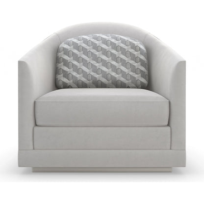 Da Vita Chair by Caracole in silver and soft silver. Made from pine in a modern style.