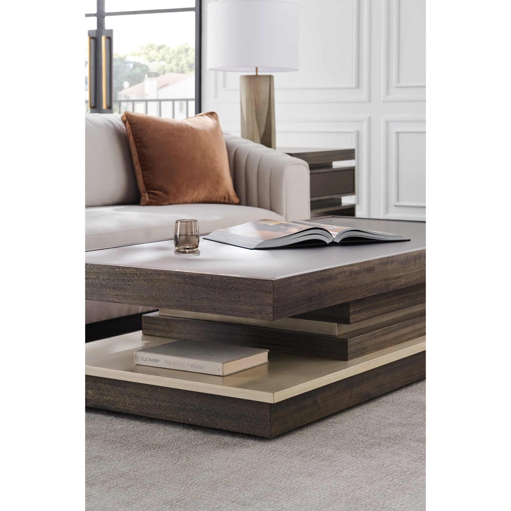 La Moda Cocktail Table by Caracole. Made from unique in a modern style.