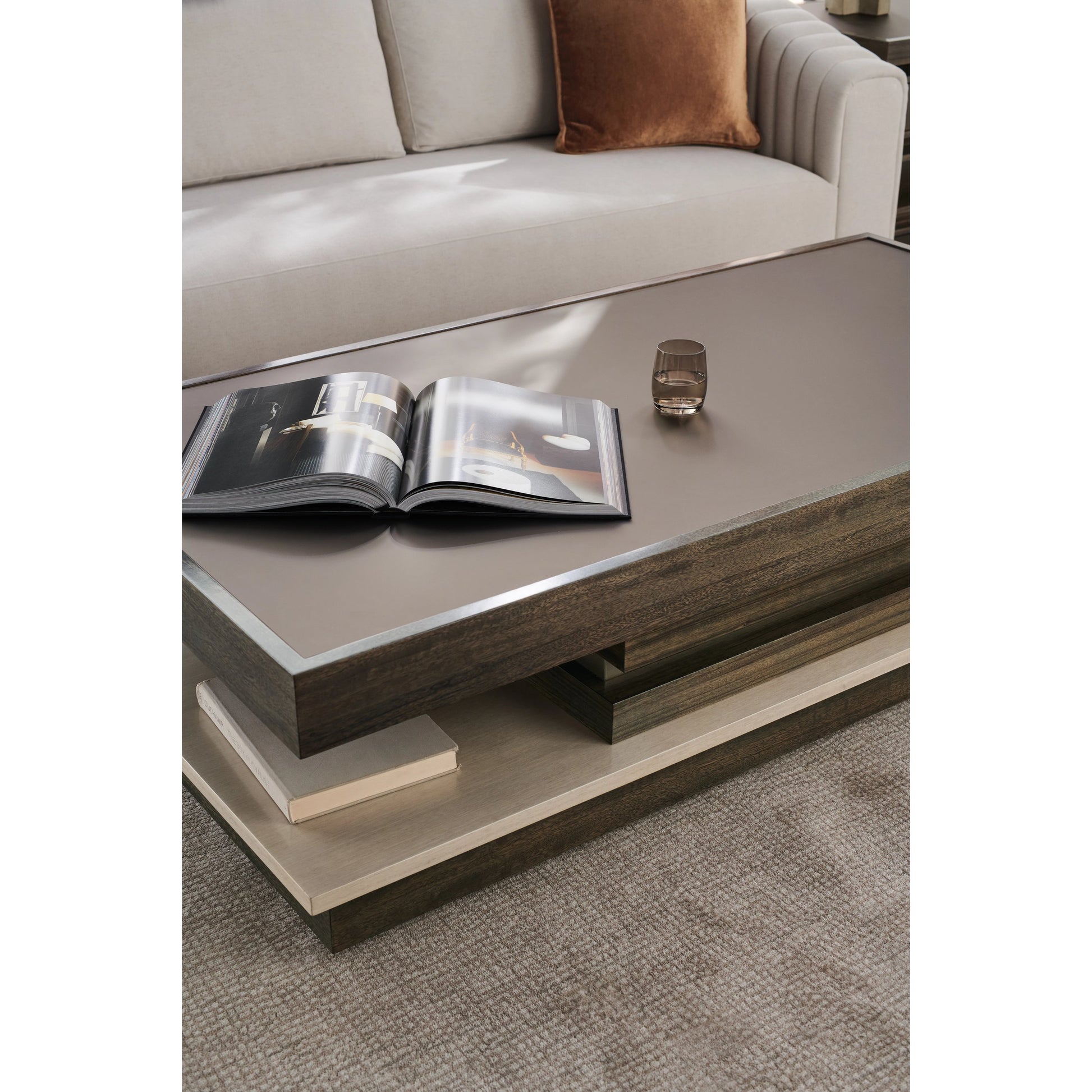 La Moda Cocktail Table by Caracole. Made from unique in a modern style.