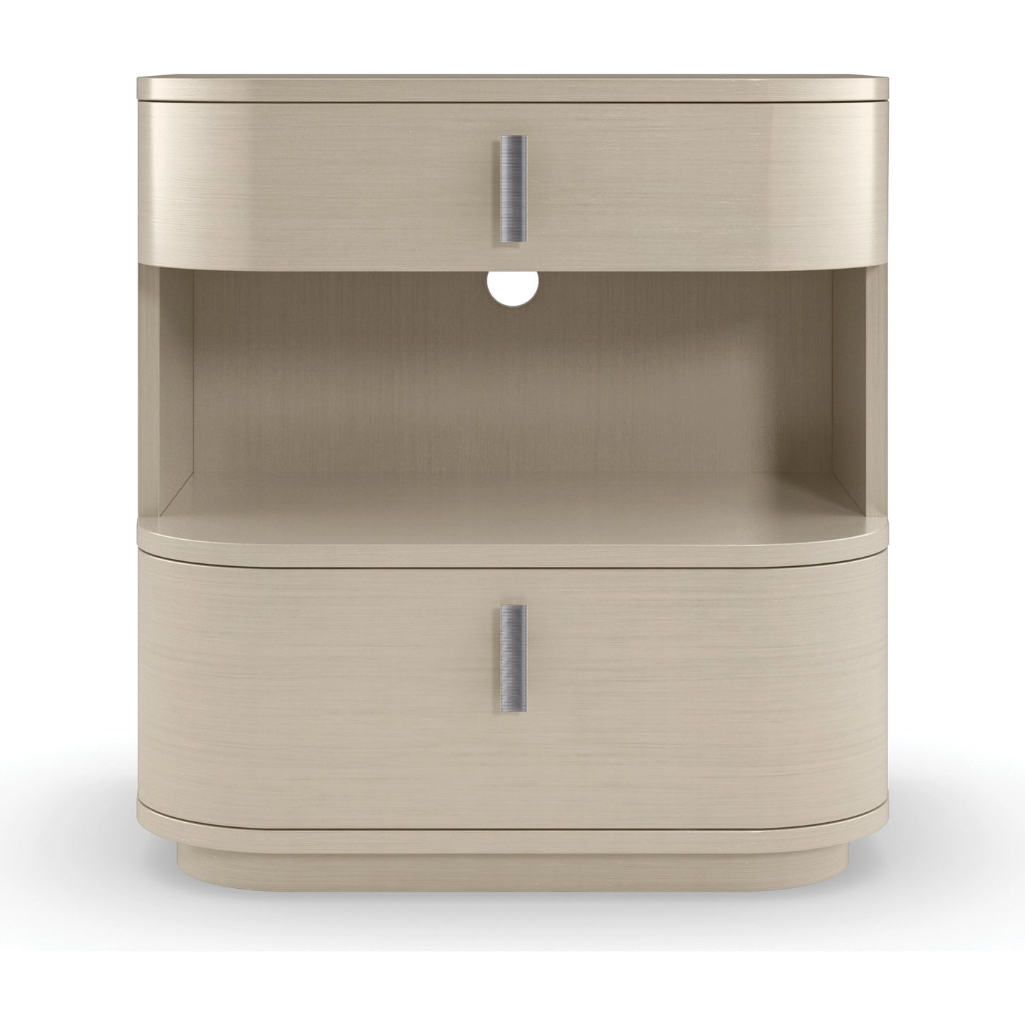 003 SI-1955867 | Additional Silo | Da Vita Open Nightstand by Caracole in cream and thunder. Made from birch, koto in a modern style.