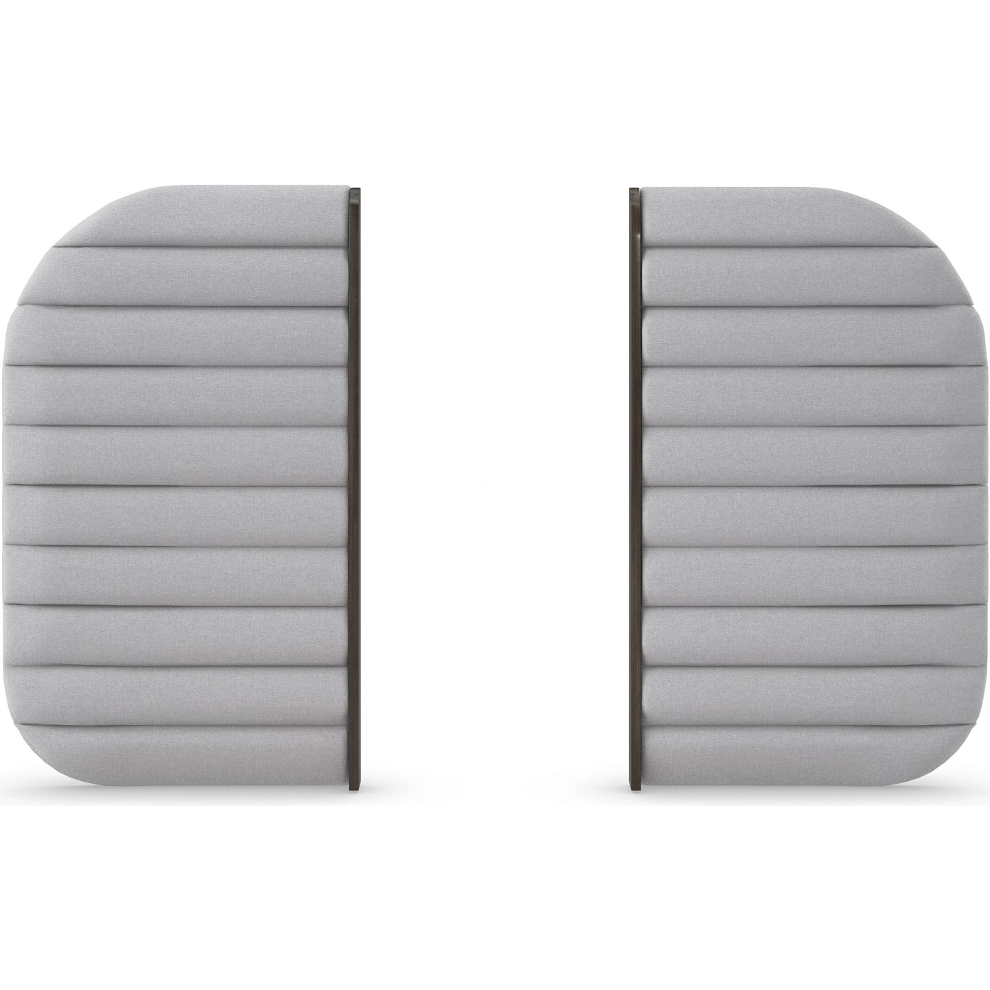 004 SI-1955872 | Additional Silo | La Moda Upholstered Bed Side Panels by Caracole in gray and sepia. Made from birch in a modern style.
