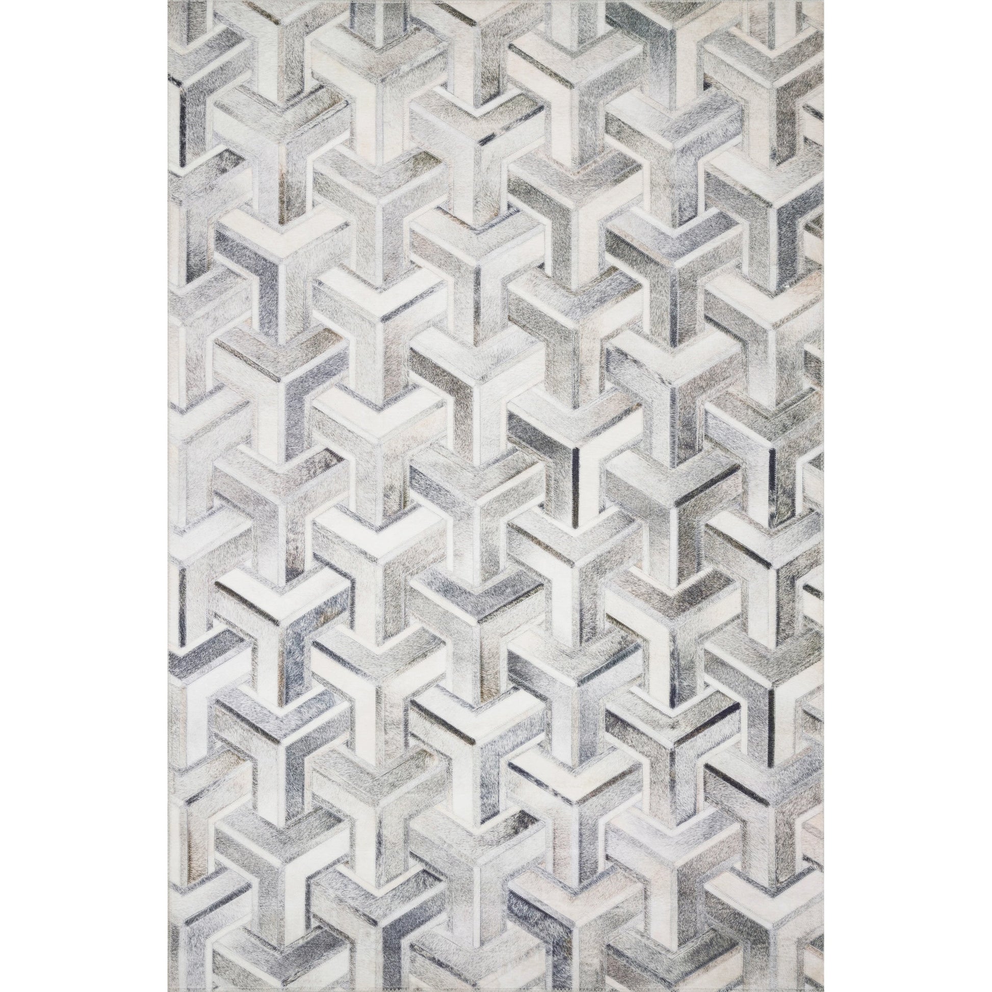 Maddox MAD-05 Rug by Loloi in silver, ivory. Made from 100% polyester in a modern style.
