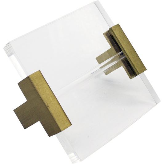 Manchester Handle by Worlds Away in antique brass, acrylic. Made from metal, acrylic in a eclectic & global style.