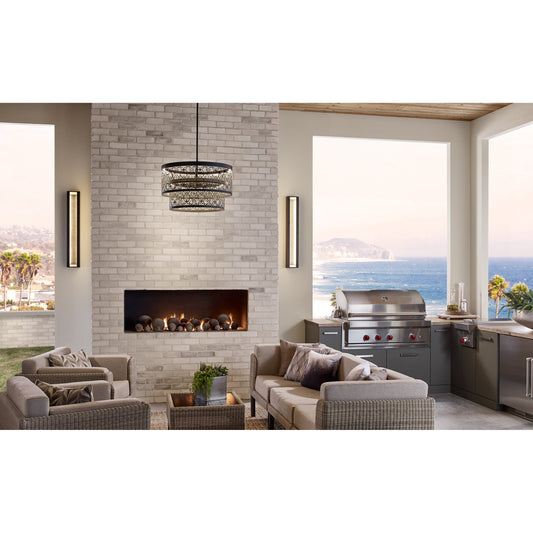 Mattix Outdoor Wall by Generation Lighting in oil rubbed bronze. Made from cast aluminum in a modern style.