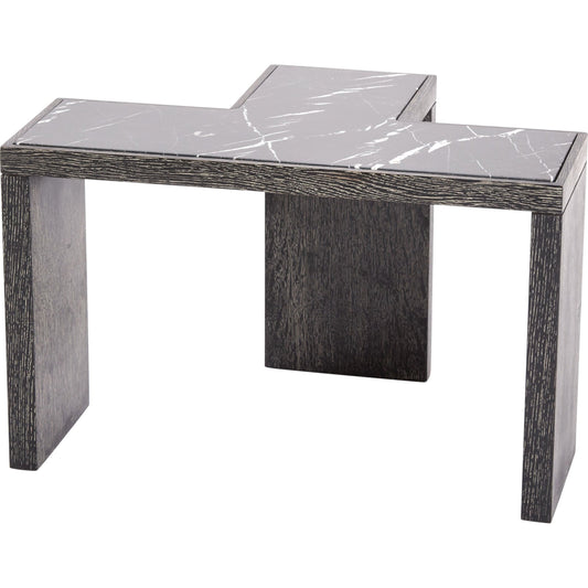 T-Flex Table by Global Views in oak. Made from mdf, oak, marble in a modern style.