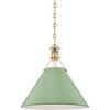 Aged Brass, Leaf Green / Large