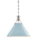 Painted NO.2 Pendant by Hudson Valley. Made from brass in a cottage & farmhouse style.