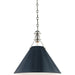Painted NO.2 Pendant by Hudson Valley. Made from brass in a cottage & farmhouse style.