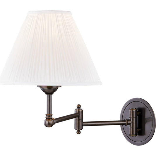 Signature NO.1 Adjustable Wall Sconce by Hudson Valley. Made from brass in a transitional style.