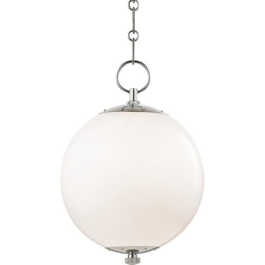 Sphere Pendant by Hudson Valley. Made from brass in a modern style.