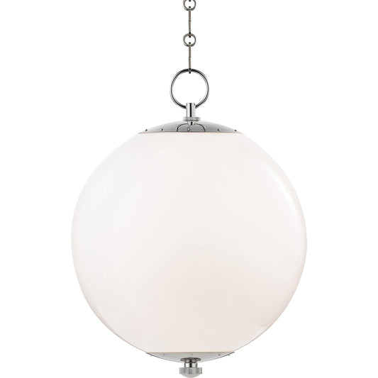 Sphere Pendant by Hudson Valley. Made from brass in a modern style.