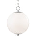 Sphere Pendant by Hudson Valley. Made from brass in a modern style.