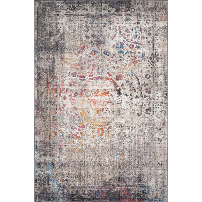 Medusa MED-02 Rug by Loloi in granite, multi. Made from 100% polyester in a modern style.