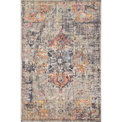Medusa MED-03 Rug by Loloi in taupe, sunset. Made from 100% polyester in a modern style.