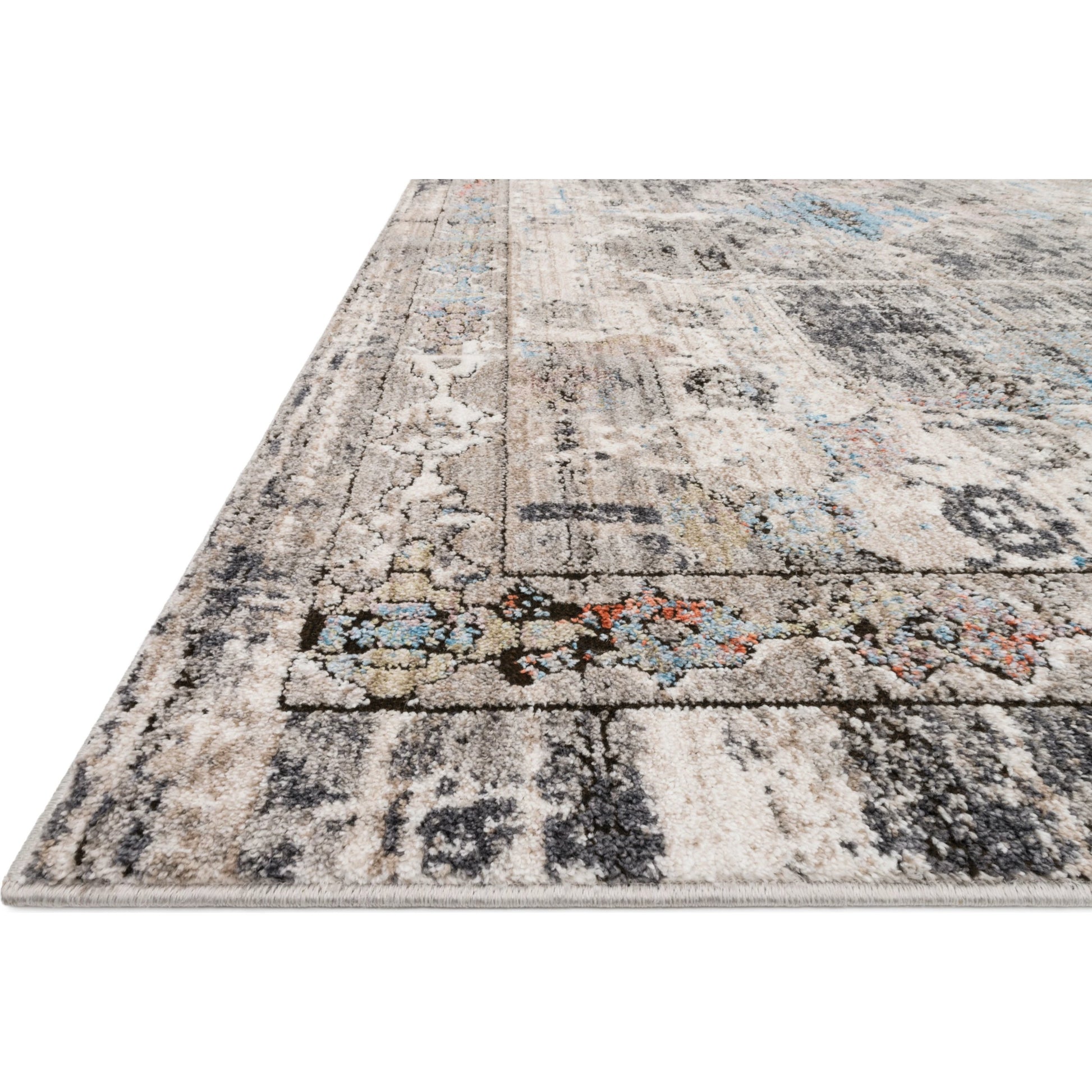Medusa MED-05 Rug by Loloi in natural, stone. Made from 100% polyester in a transitional style.