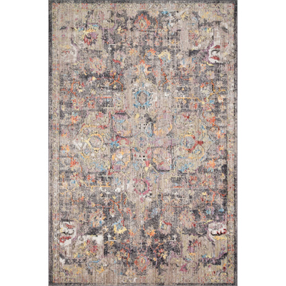 Medusa MED-06 Rug by Loloi in charcoal, fiesta. Made from 100% polyester in a transitional style.