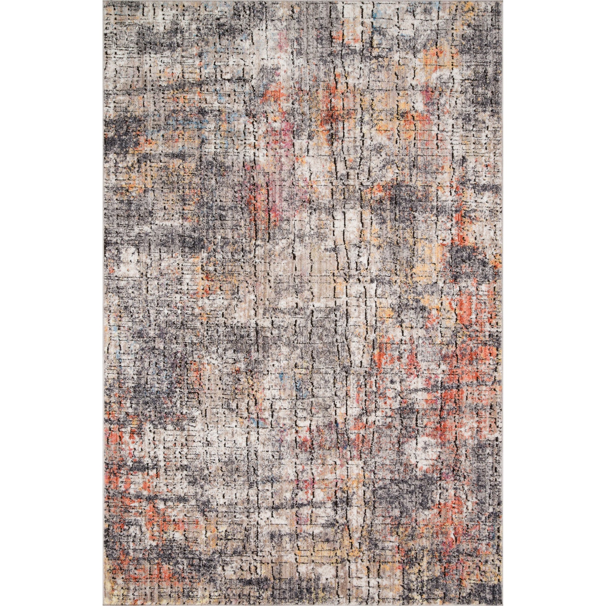 Medusa MED-07 Rug by Loloi in graphite, sunset. Made from 100% polyester in a modern style.