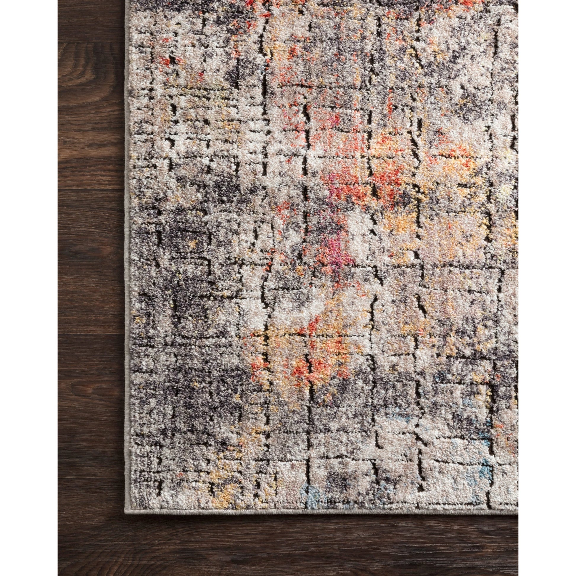 Medusa MED-07 Rug by Loloi in graphite, sunset. Made from 100% polyester in a modern style.