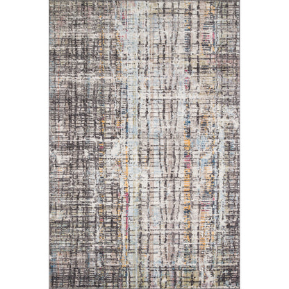 Medusa MED-08 Rug by Loloi in charcoal, multi. Made from 100% polyester in a modern style.
