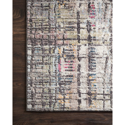 Medusa MED-08 Rug by Loloi in charcoal, multi. Made from 100% polyester in a modern style.