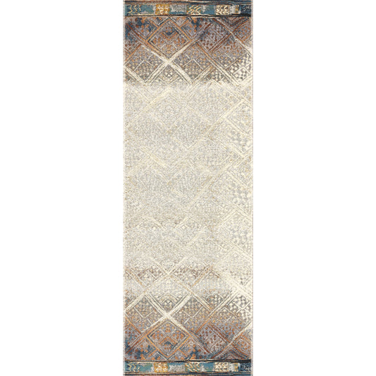 Mika MIK-02 Rug by Loloi in ivory, mediterranean. Made from polyester, polypropylene in a eclectic & global style.