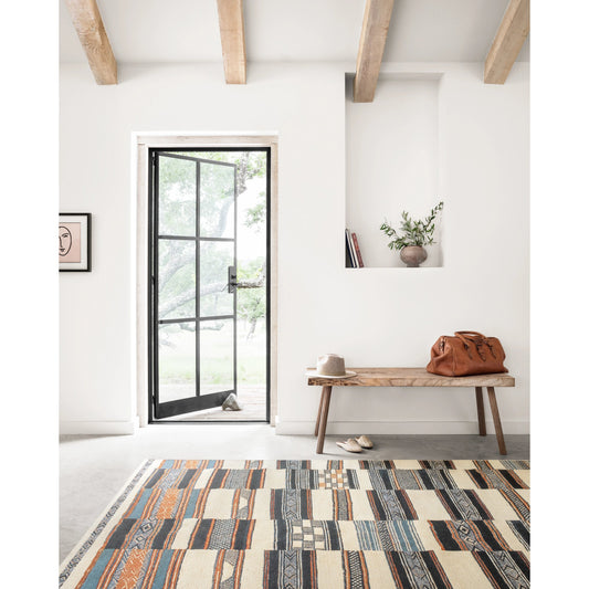 Mika MIK-04 Rug by Loloi in ivory, multi. Made from polyester, polypropylene in a eclectic & global style.