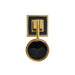 Milan Brass Pull Knob by Worlds Away. Made from metal, resin in a eclectic & global style.