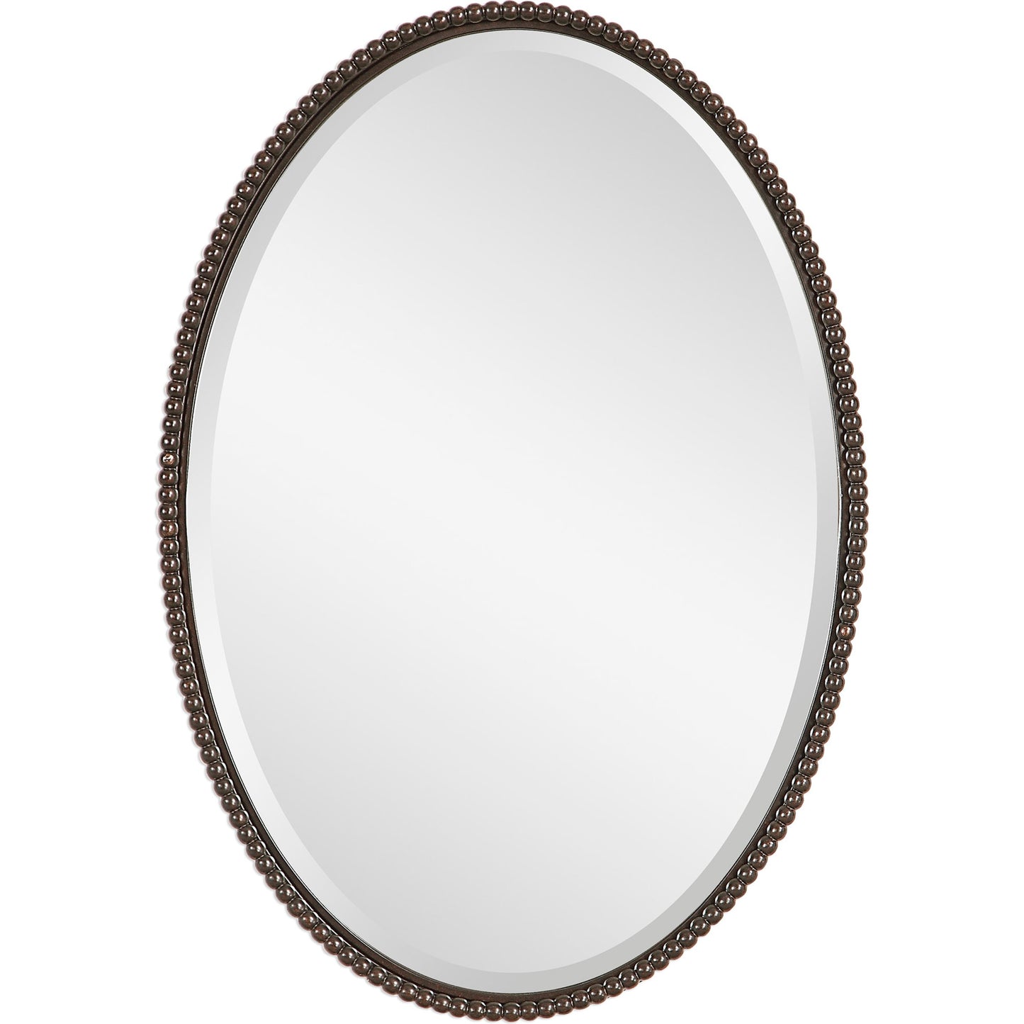 007 S-251558 | Additional Silo | Sherise Oval Mirror by Uttermost. Made from metal, glass in a modern style.