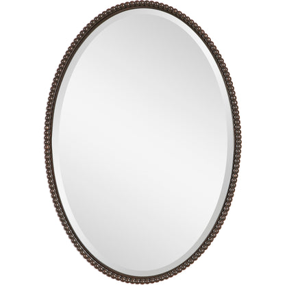 Sherise Oval Mirror by Uttermost. Made from metal, glass in a modern style.