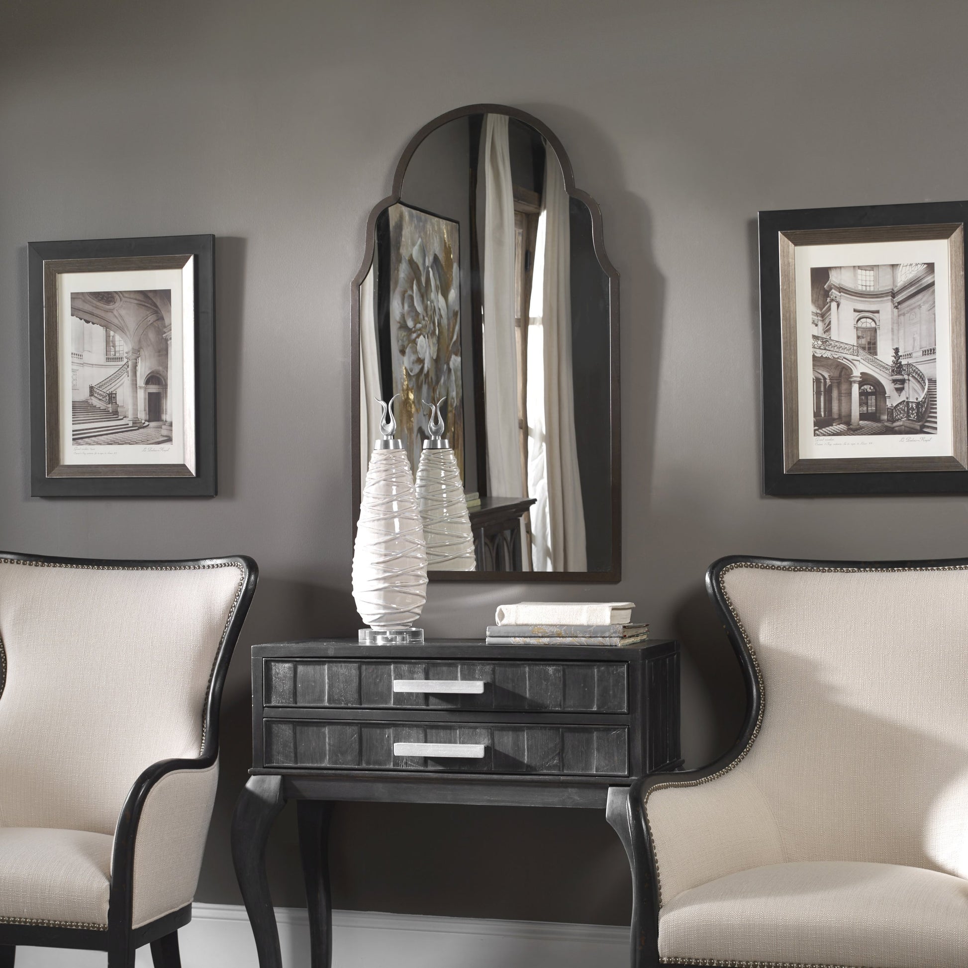 Brayden Arch Metal Mirror by Uttermost. Made from unique in a eclectic & global style.