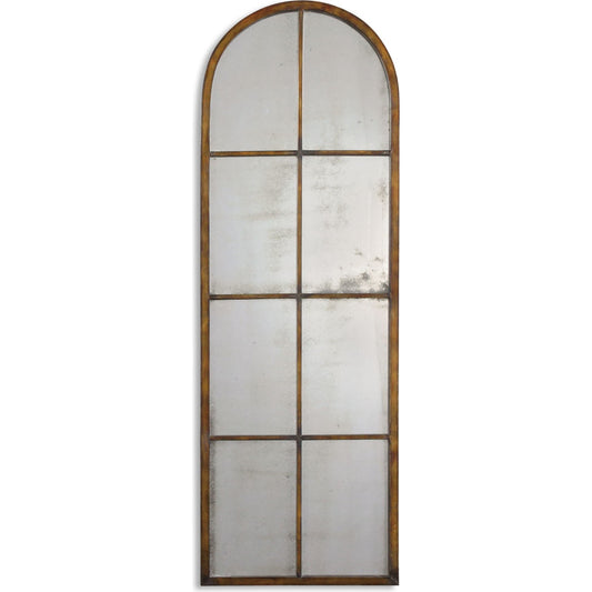 Amiel Mirror by Uttermost in brown. Made from metal in a modern style.