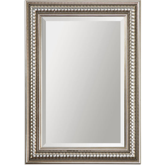 Benning Mirror by Uttermost. Made from pine in a traditional style.