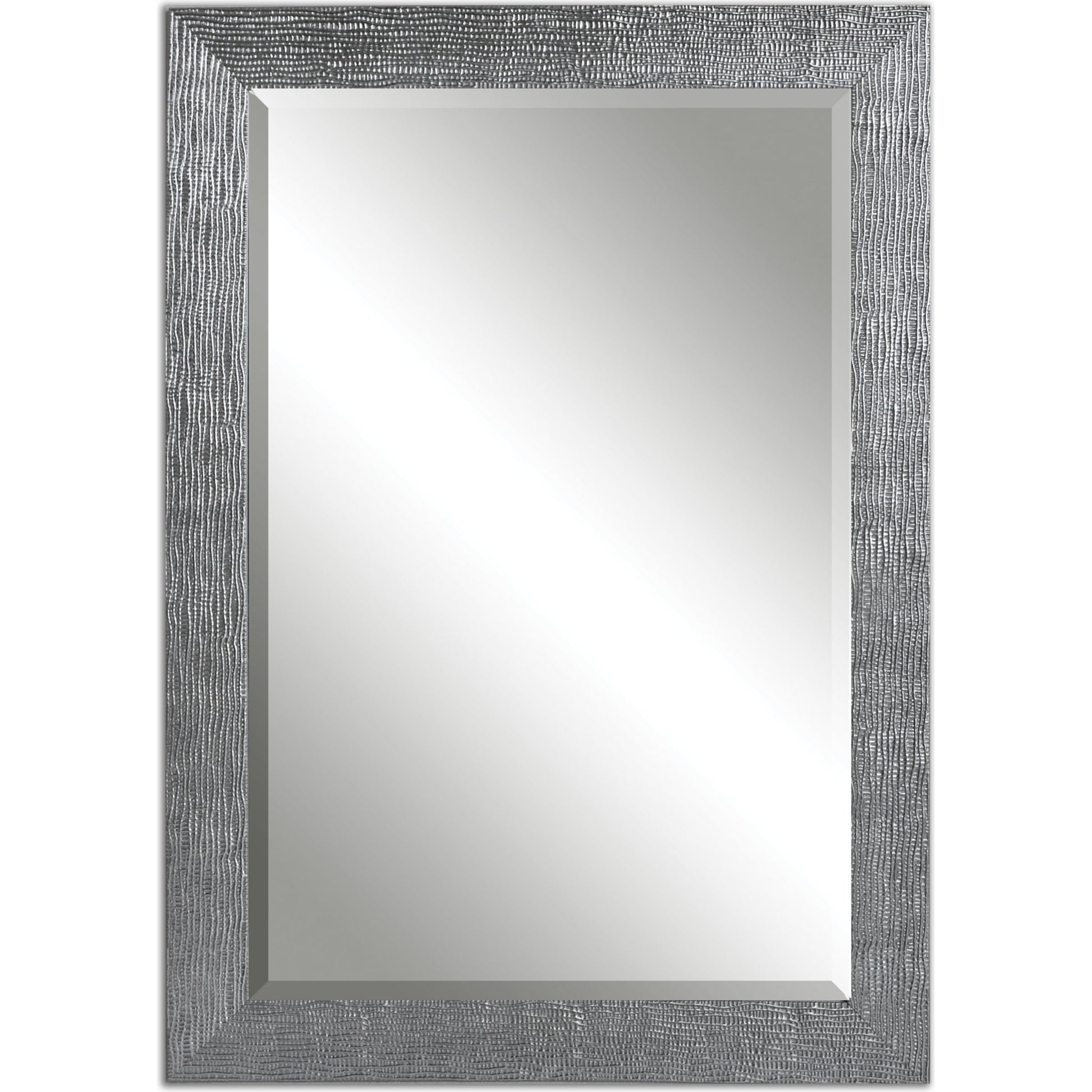 Tarek Mirror by Uttermost in silver. Made from mdf in a modern style.