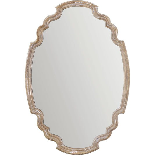 Ludovica Aged Wood Mirror by Uttermost. Made from pu leather in a cottage & farmhouse style.